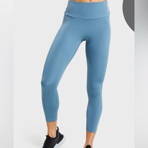 Gymshark Training 7/8 Leggings - Blue - Size S
